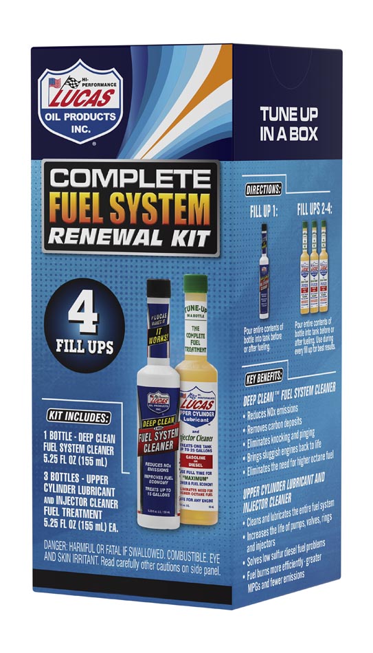 Lucas Oil 10966 Complete Fuel System Renewal Kit/4 Pack