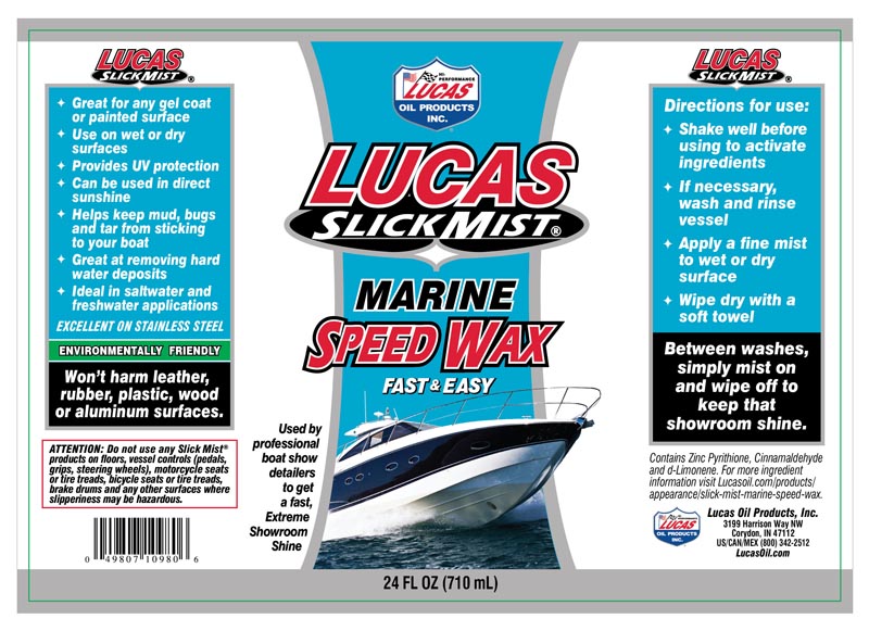 Lucas Oil 10980 Slick Mist Marine Speed Wax/24 Ounce