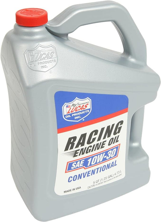 Lucas Oil 11017 SAE 10W-30 Racing Motor Oil/5 Quart