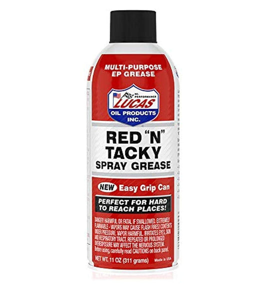 Lucas Oil 11025 Red "N" Tacky Grease Aerosol/11 Ounce