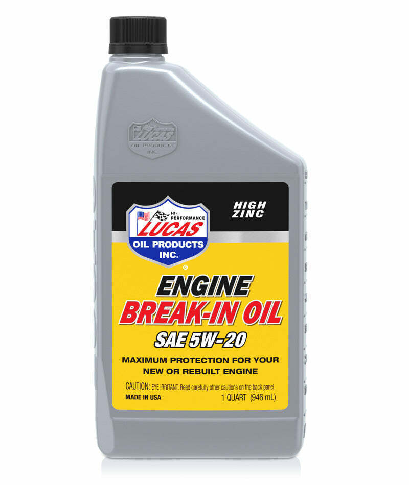 Lucas Oil 11033 SAE 5W-20 Break-In Oil/Quart