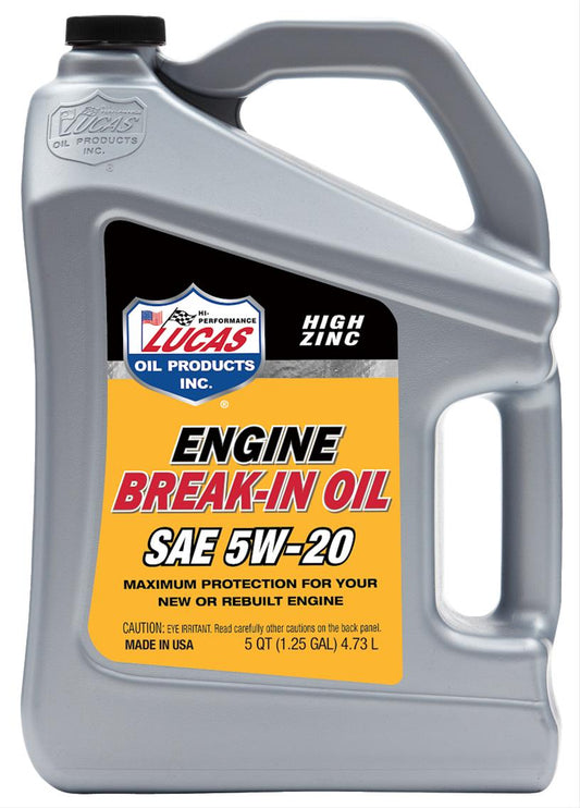 Lucas Oil 11034 SAE 5W-20 Break-In Oil/5 Quart