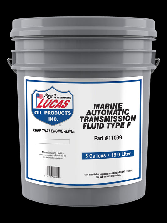 Lucas Oil 11099 Synthetic Marine ATF Type F/5 Gallon Pail