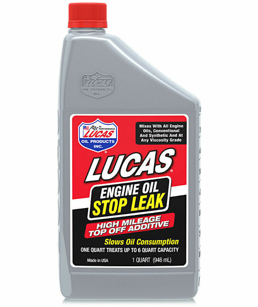 Lucas Oil 11100 Engine Oil Stop Leak Top Off Additive/Quart