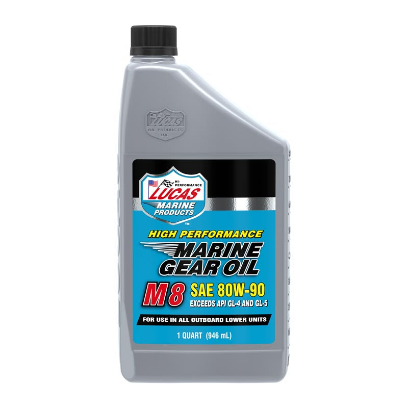 Lucas Oil 11153 SAE 80W-90 M8 Marine Gear Oil/quart