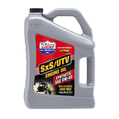 Lucas Oil 11201 Synthetic SAE 0W-40 SXS Engine Oil/Gallon