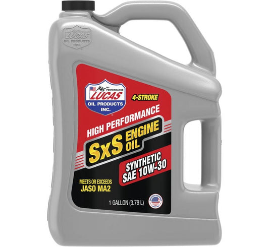 Lucas Oil 11205 Synthetic SAE 10W-30 SXS Engine Oil/Gallon