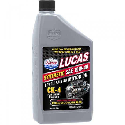 Lucas Oil 11246 Synthetic SAE 15W-40 CK-4 Truck Oil/Quart