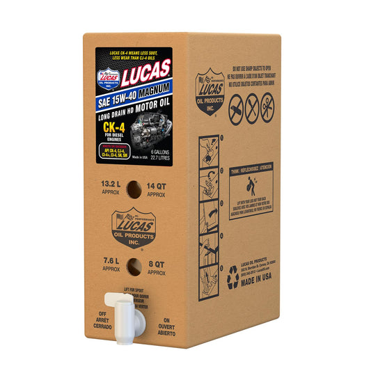 Lucas Oil 18014 SAE 15W-40 CK-4 Truck Oil/6 Gallon Box