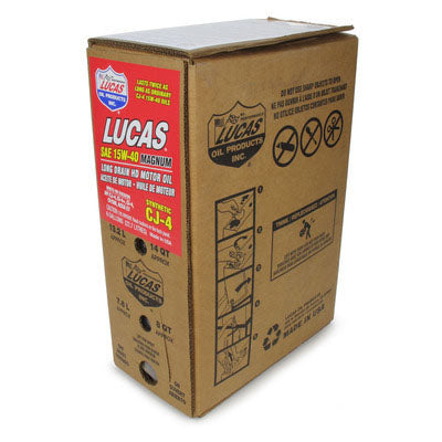 Lucas Oil 18065 Synthetic SAE 15W-40 CK-4 Truck Oil/6 Gallon Box