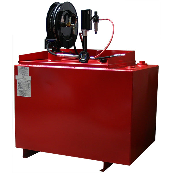 American Lube 165DW-R25D 165-Gallon Double-Wall Bench Tank Package