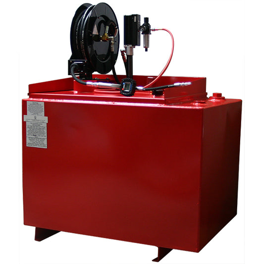 American Lube 165DW-R25D 165-Gallon Double-Wall Bench Tank Package