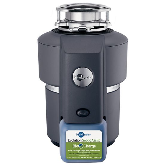 InSinkErator 79403-ISE Evolution Septic Assist Garbage Disposal, 3/4 HP