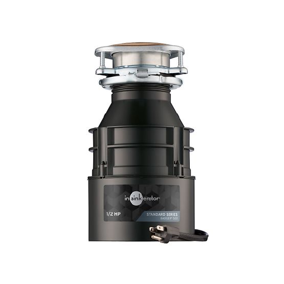 InSinkErator 79882A-ISE Badger 500 Garbage Disposal With Cord, 1/2 HP