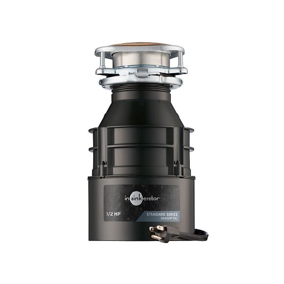 InSinkErator 79884A-ISE Badger 5XL Garbage Disposal With Cord, 1/2 HP