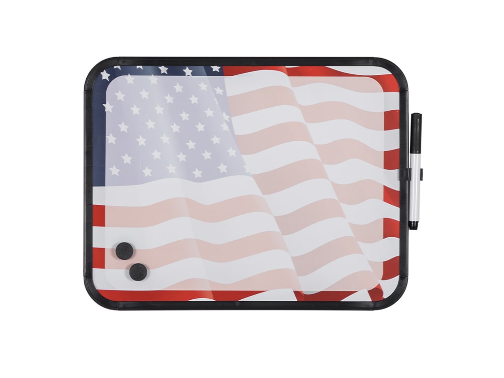 MasterVision CLK027202 American Flag Magnetic Dry-Erase Lap Board