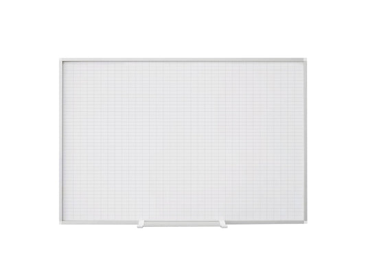 MasterVision CR0630830A 1"X 2" Grided Magnetic Porcelain Planner Board