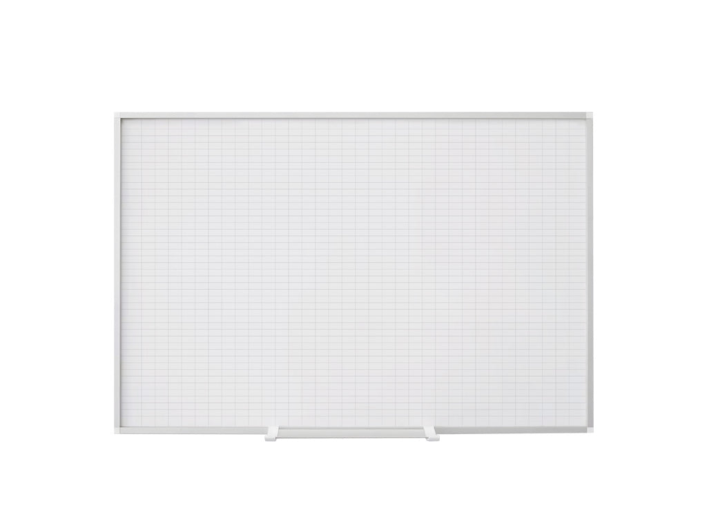 MasterVision CR1230830A 1"X 2" Grided Magnetic Porcelain Planner Board