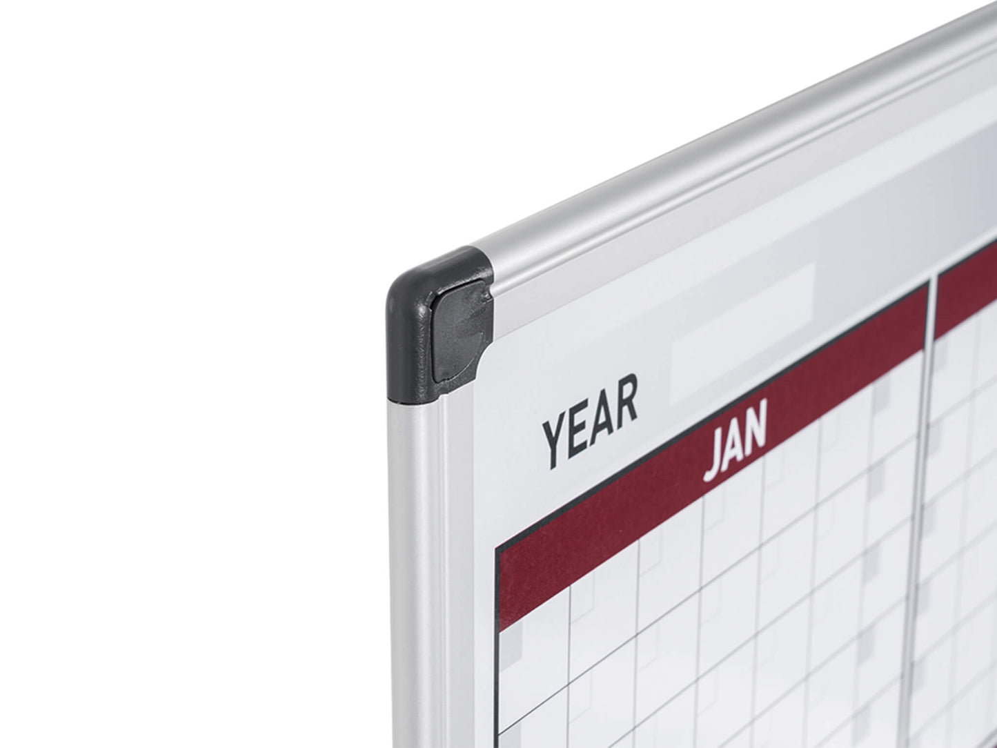 MasterVision GA0375170 12 Month Magnetic Dry-Erase Planner Red And Silver