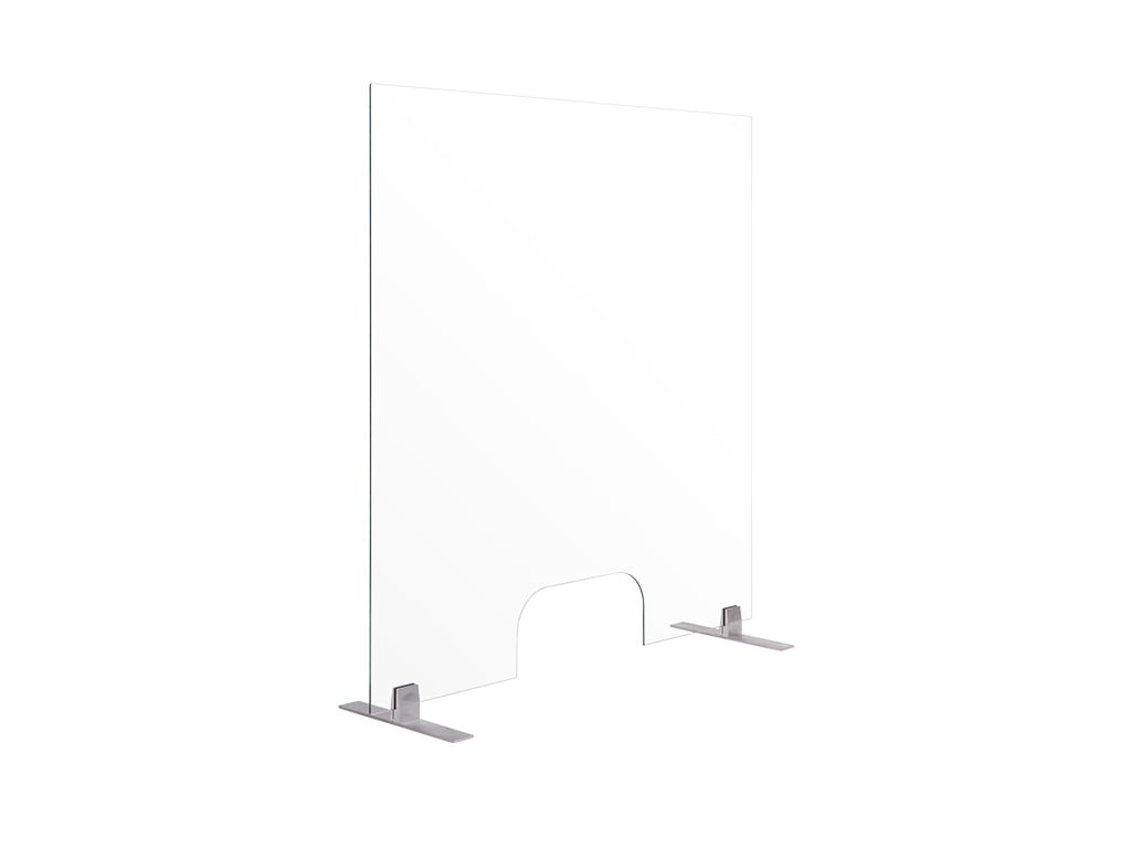 MasterVision GL0701392 Frameless Glass Countertop Barrier