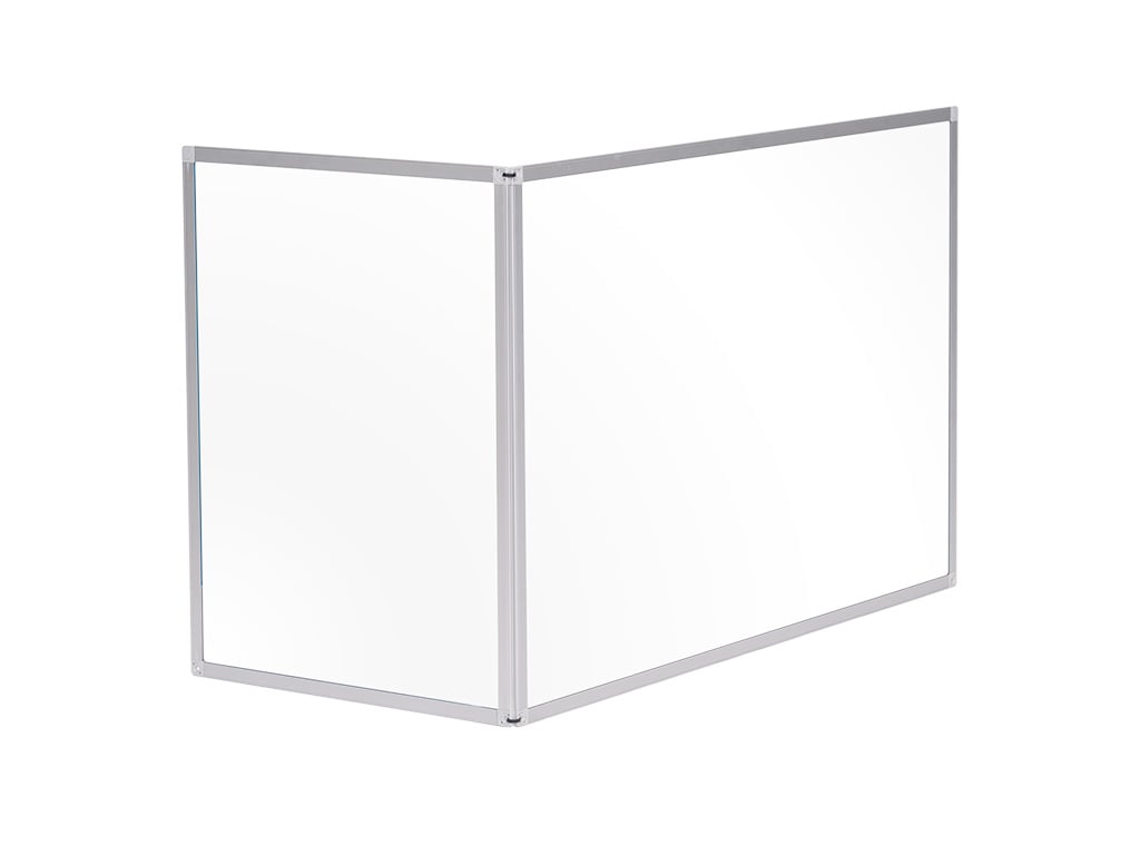 MasterVision GL07209101 Duo Glass Board Aluminum Framed With Clamps