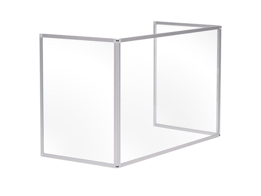 MasterVision GL07219101 Trio Glass Board Aluminum Framed With Clamps