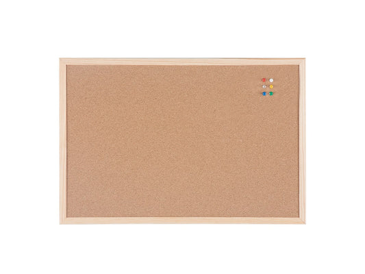 MasterVision MC040012010 Cork Bulletin Board Pine Frame