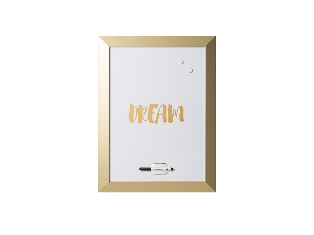 MasterVision MM04443612 Gold Kamashi Dry Erase "Dream" Quote Board