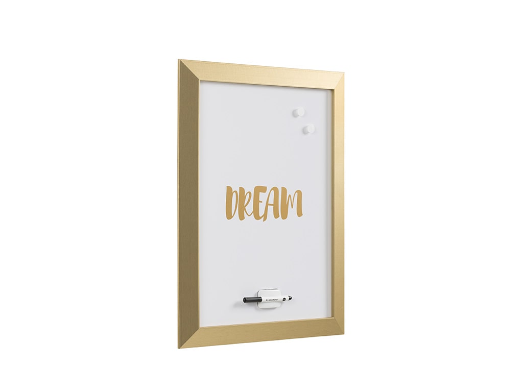 MasterVision MM04443612 Gold Kamashi Dry Erase "Dream" Quote Board