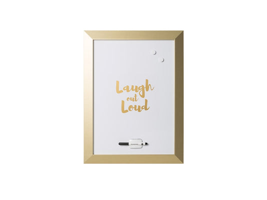 MasterVision MM04444612 Gold Kamashi Dry Erase "Lol" Quote Board