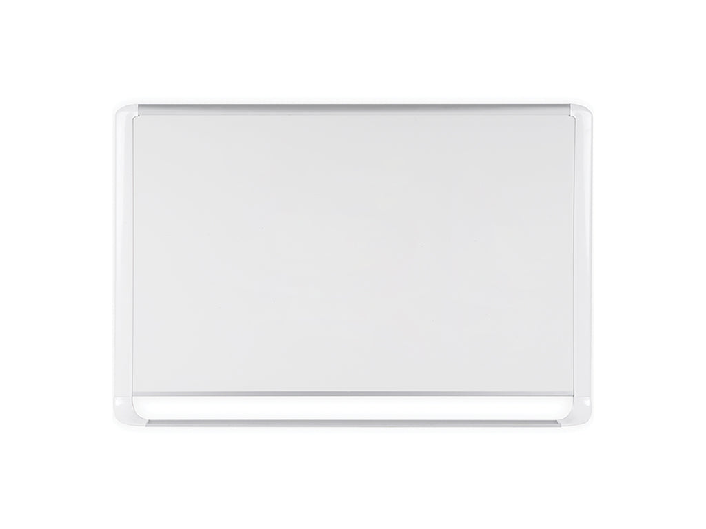 MasterVision MVI050205 Mvi Series Magnetic Steel Whiteboard - White Frame