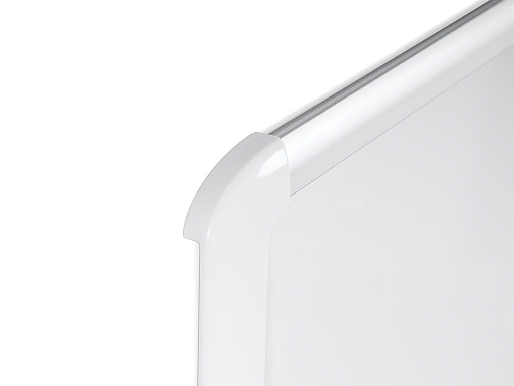 MasterVision MVI050205 Mvi Series Magnetic Steel Whiteboard - White Frame