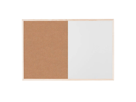 MasterVision MX04001010 Combo Cork And Dry-Erase Board Pine Frame