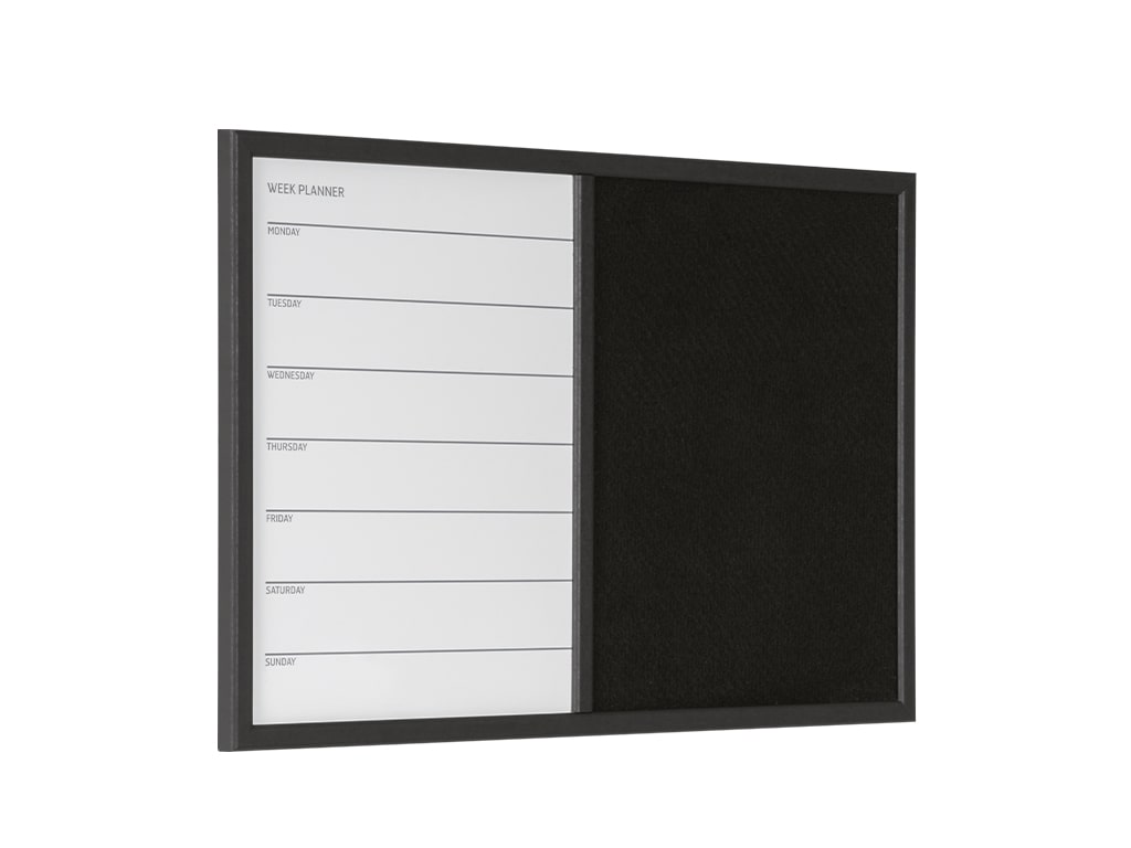 MasterVision MX04445161 2-In-1 Magnetic Weekly Planner Board