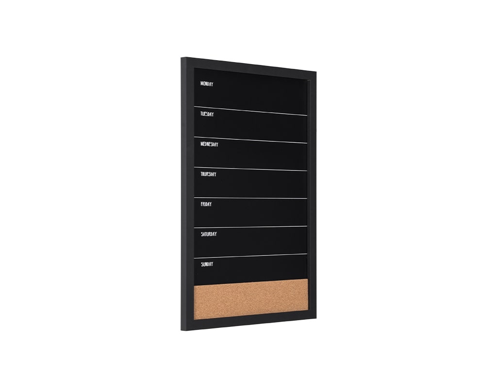 MasterVision PM0329168 Combo Chalkboard Week Planner