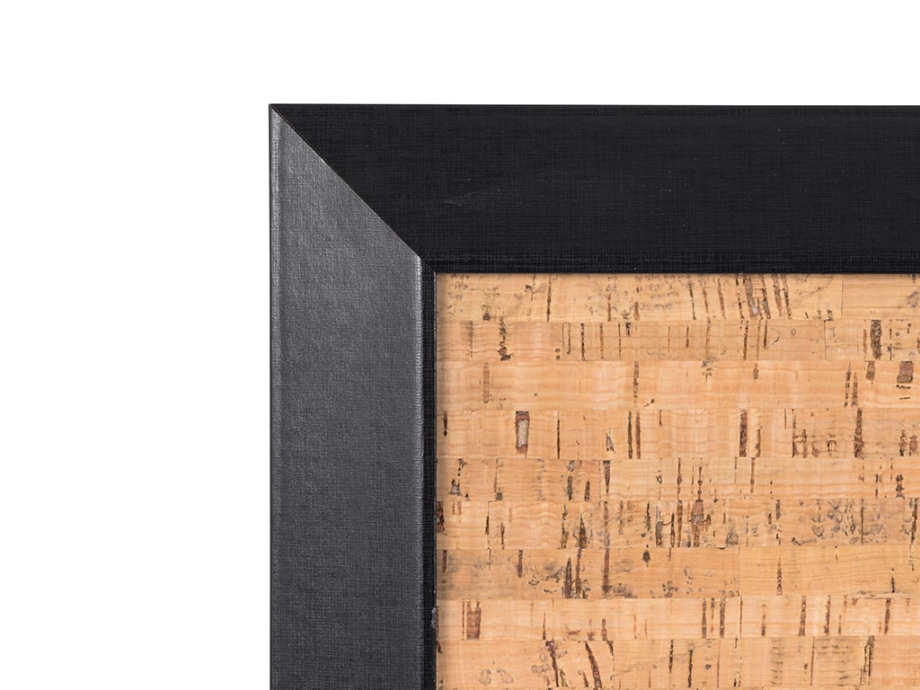 MasterVision SF0422581012 Black Kamashi Natural Cork Bulletin Wood Framed Board