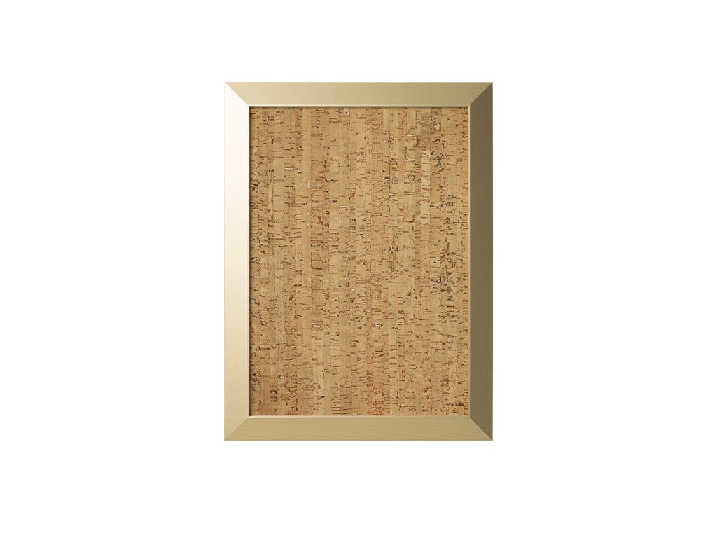 MasterVision SF142258612 Gold Kamashi Natural Cork Bulletin Wood Framed Board