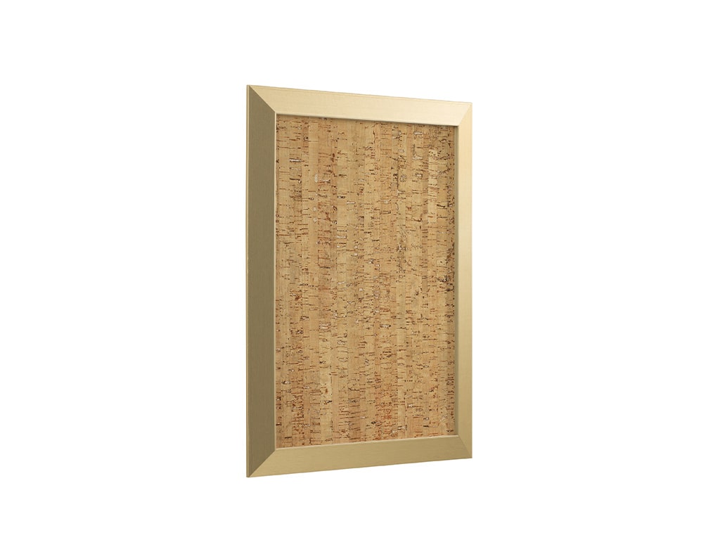 MasterVision SF142258612 Gold Kamashi Natural Cork Bulletin Wood Framed Board