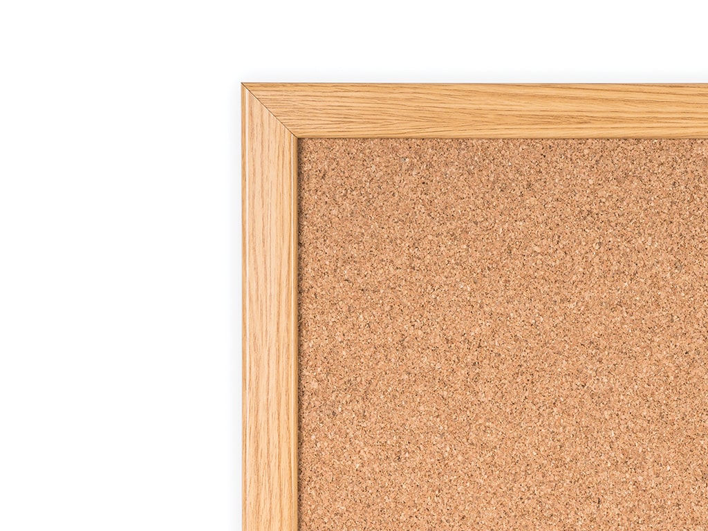 MasterVision SF152001239 Maya Series Cork Board Wood Finish Frame