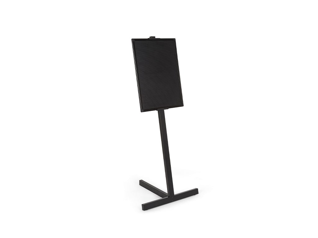 MasterVision SUP1001 Black Aluminum Letter Board With Stand