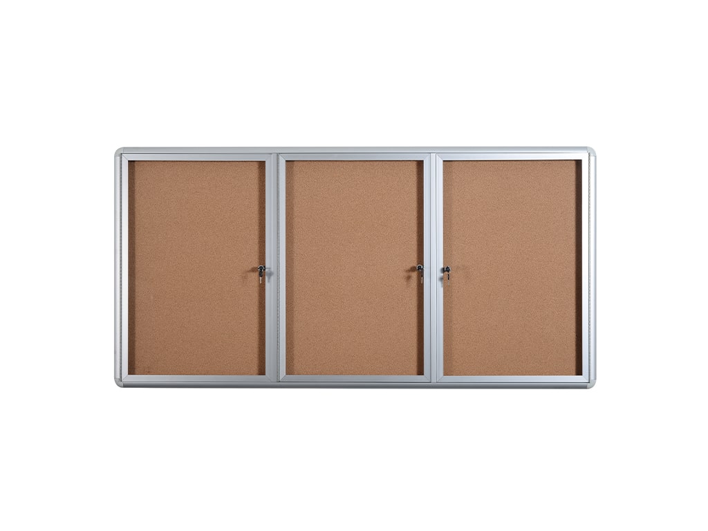 MasterVision VT1620101230 Cork Indoor Enclosed Bulletin Board