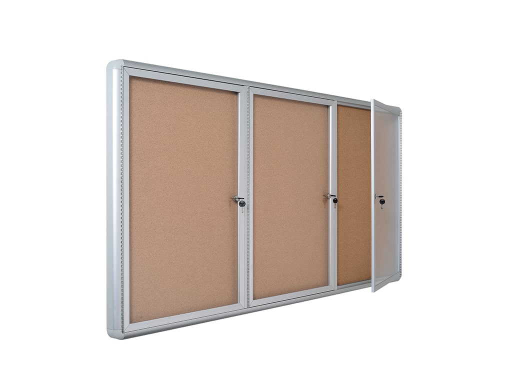 MasterVision VT1620101230 Cork Indoor Enclosed Bulletin Board