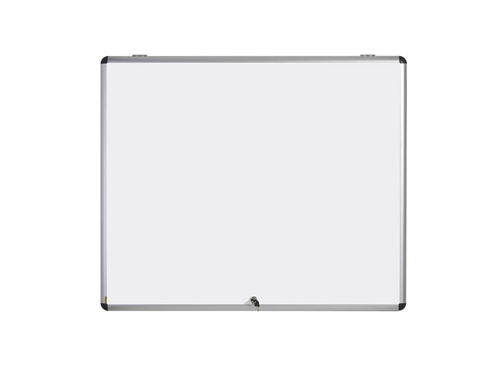 MasterVision VT380109150 Slimline Magnetic Single Top Hinged Door Enclosed Board