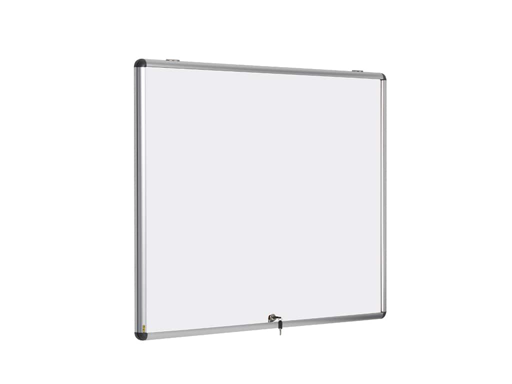 MasterVision VT380109150 Slimline Magnetic Single Top Hinged Door Enclosed Board