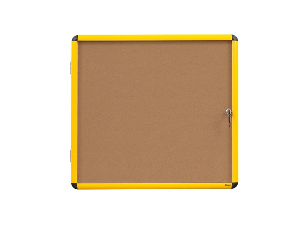 MasterVision VT6301611511 Industrial Cork Surface Enclosed Bulletin Board