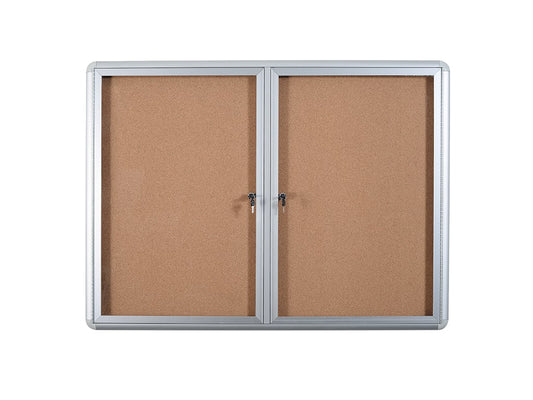 MasterVision VT640101720 Cork Indoor Enclosed Bulletin Board