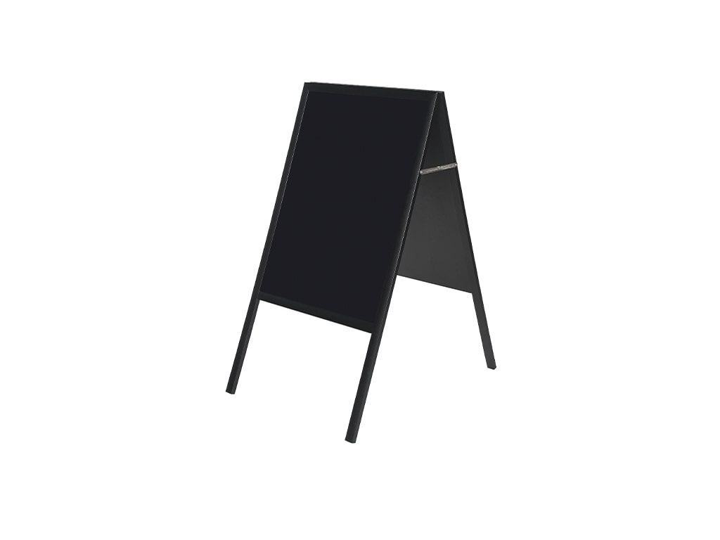 MasterVision DKT30505042 Black Magnetic Wet Erase A-Frame Sign Board