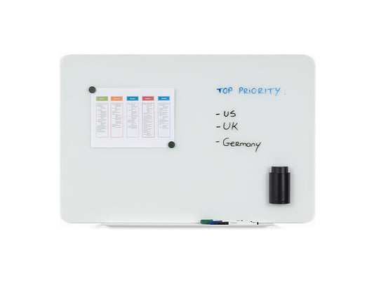 MasterVision GL110101 Lago Glass Magnetic Dry-Erase Board