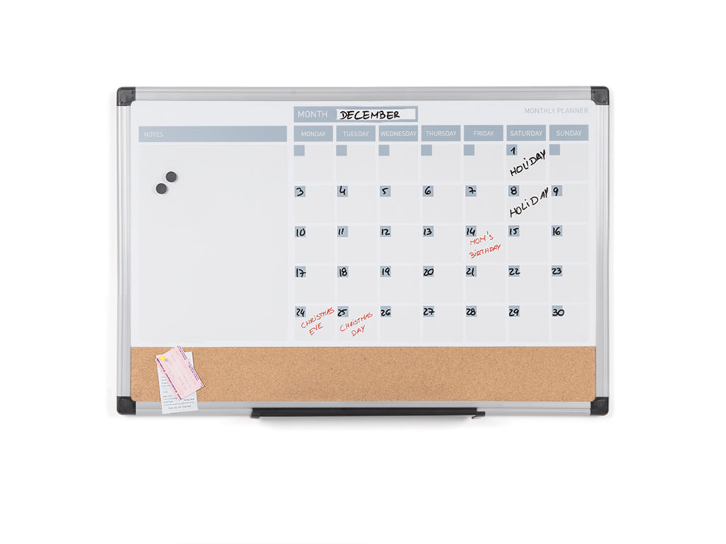 MasterVision MB0707186P 3-In-1 Monthly Magnetic Planner