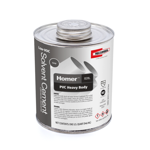 Rectorseal 55963 Homer 828 Low Voc PVC, 1 qt.